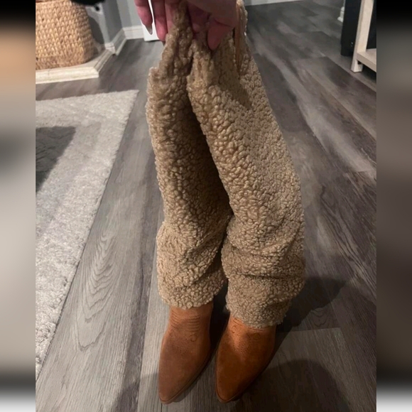 2024 Women Knee High Boots Western Cowboy Boots Chunky Heeled Warm Boo - Picture 8 of 8